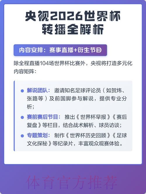 2026世界杯直播全攻略:最新观看指南全览 2026世界杯直播全攻略:最新观看指南全览